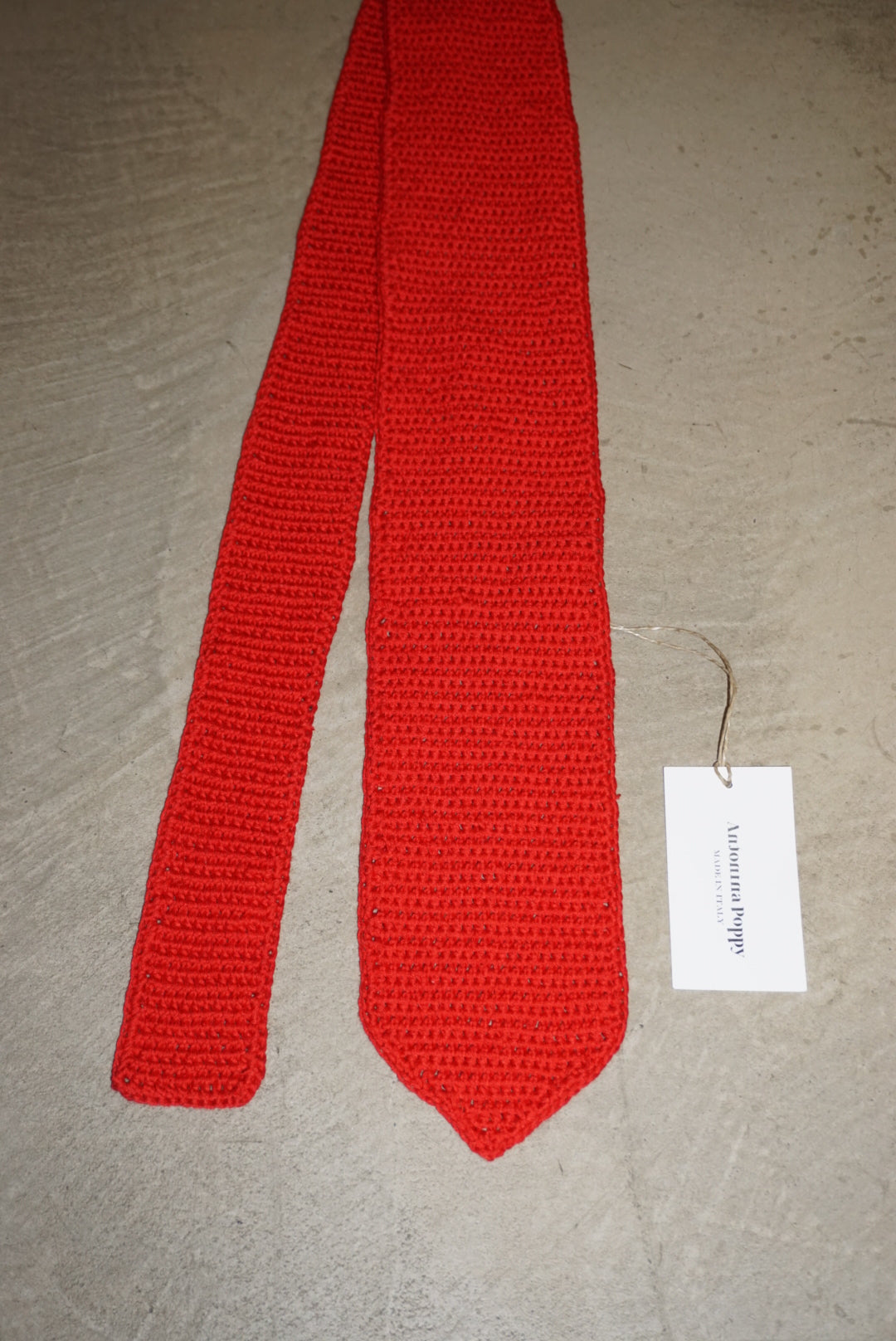 Red Crochet Tie